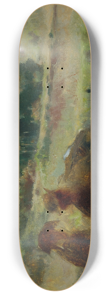 Johann Till the younger - Landschaft mit Jger und Hund 8.25 inch art skate deck