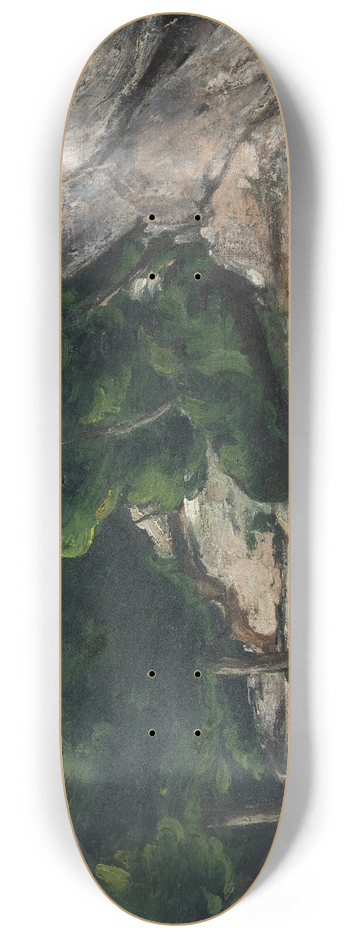 Paul Czanne - Landscape. Road with Trees in Rocky Mountains 8.25 inch art skate deck