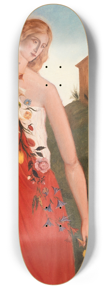 Paul Czanne - Les quatre saisons  Le printemps 8.25 inch art skate deck