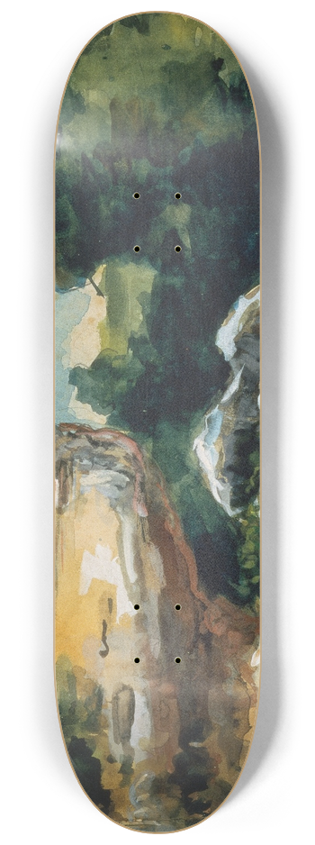 Paul Czanne - Rocks 8.25 inch art skate deck