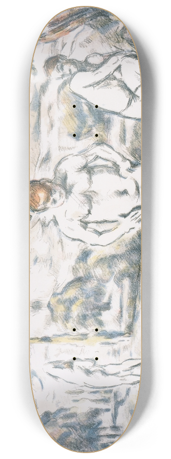 Paul Czanne - The Bathers 8.25 inch art skate deck