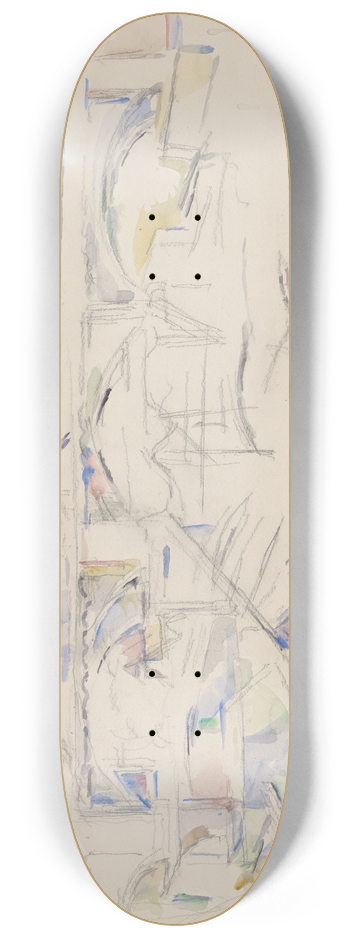 Paul Czanne - View of aBridge 8.25 inch art skate deck