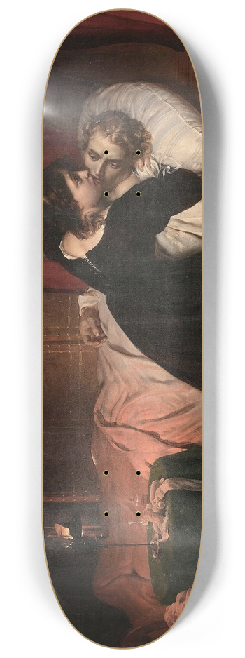 Paul Delaroche - Les suites dun duel 8.25 inch art skate deck