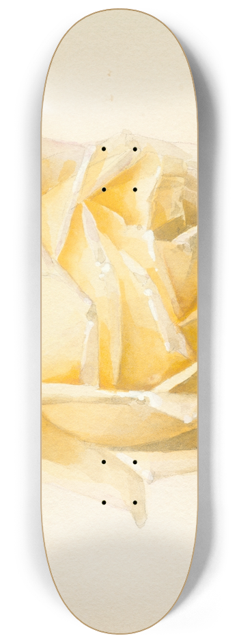 Paul de Longpre - Study of a Rose 8.25 inch art skate deck