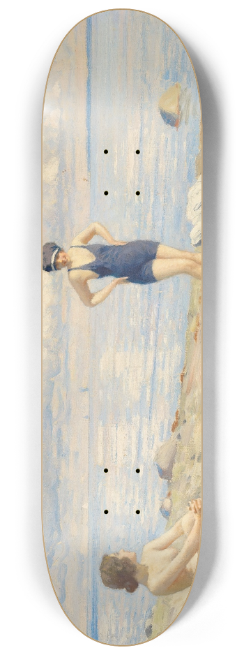 Paul Fischer - On the beach 8.25 inch art skate deck