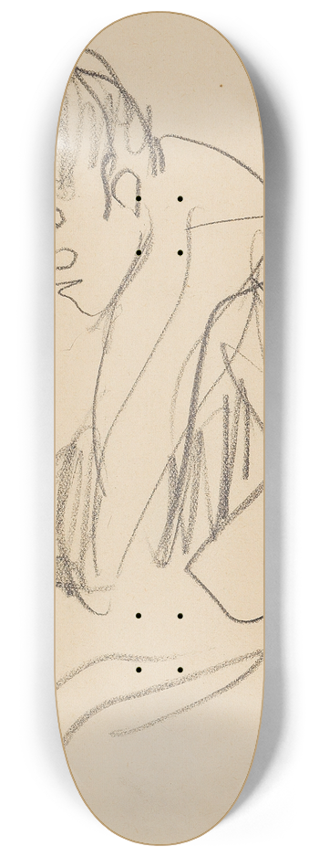 Paul Gangolf - Figur von der Seite 8.25 inch art skate deck