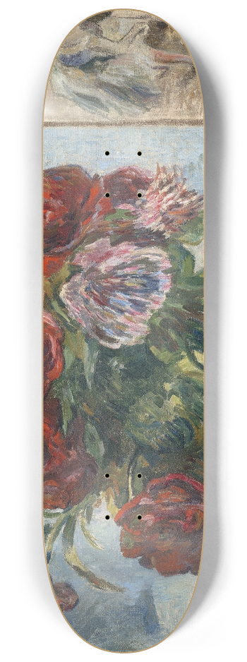 Paul Gauguin - Still Life with Peonies 8.25 inch art skate deck