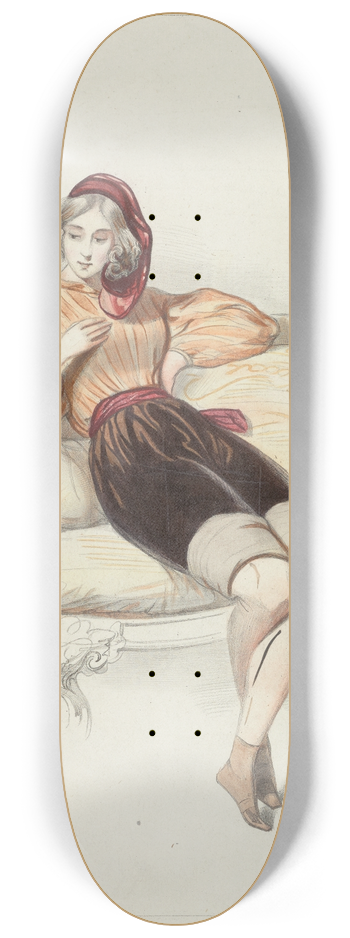 Paul Gavarni - Costume prints 8.25 inch art skate deck
