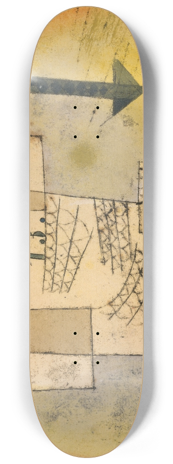 Paul Klee - Falling Bird 8.25 inch art skate deck