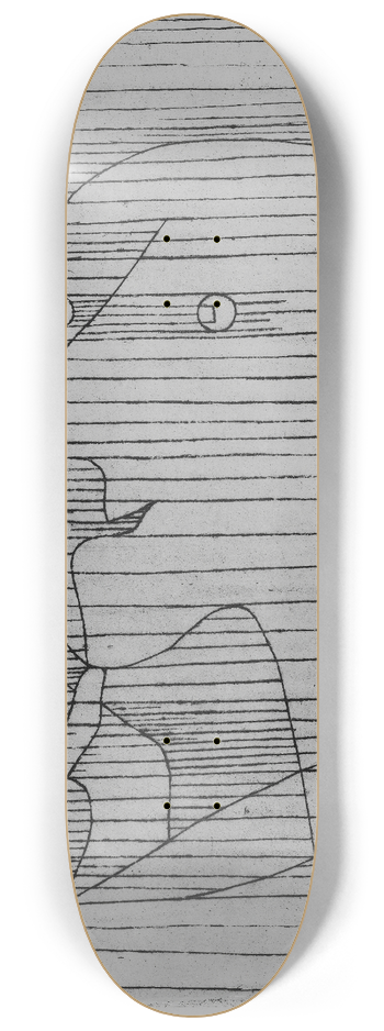 Paul Klee - Old Man Counting 8.25 inch art skate deck
