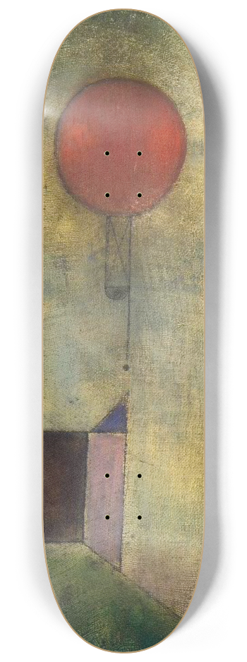 Paul Klee - Red Balloon 8.25 inch art skate deck