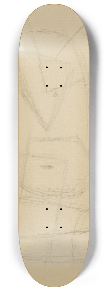 Paul Klee - Robuster Narr (Robust Fool) 8.25 inch art skate deck