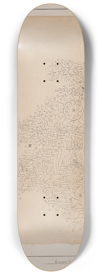 Paul Klee - Rosenhag 8.25 inch art skate deck