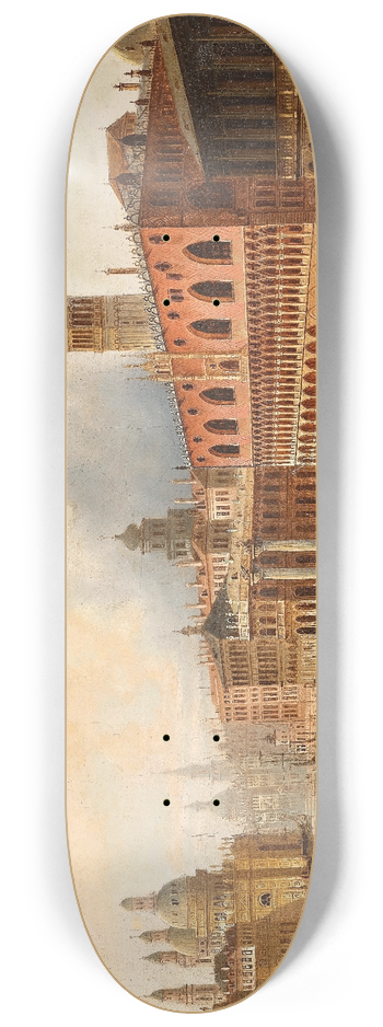 Johann Wilhelm Jankowsky - A Venetian scene 8.25 inch art skate deck