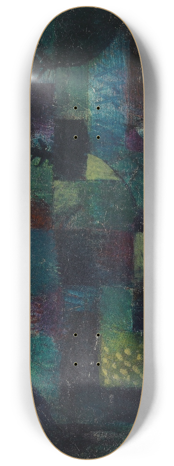 Paul Klee - Terraced garden 8.25 inch art skate deck