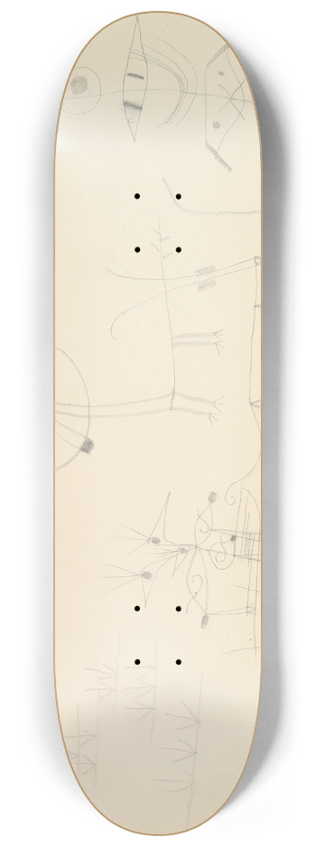 Paul Klee - Tiergarten 8.25 inch art skate deck