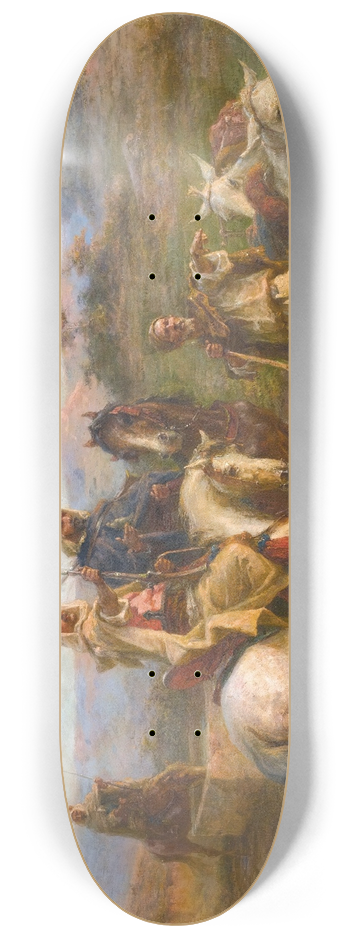 Paul Philippoteaux - Cavaliers Dans Le Desert 8.25 inch art skate deck