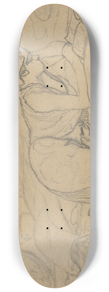 Paul Ranson - Study for La Liseuse couche 8.25 inch art skate deck