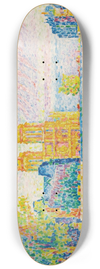 Paul Signac - La Cit, Paris 8.25 inch art skate deck