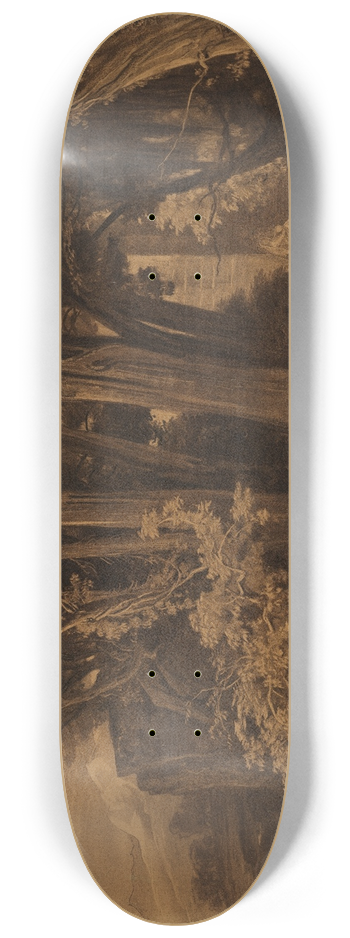 Johann Wilhelm Schirmer - Die Austreibung der Hagar mit Ismael (1. Mose 21, 14) 8.25 inch art skate deck