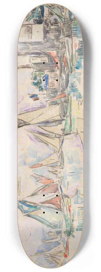 Paul Signac - Sables dOlonne, la tour dArundel 8.25 inch art skate deck