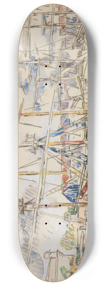 Paul Signac - Saint-Malo, Les Terre-Neuvas 8.25 inch art skate deck