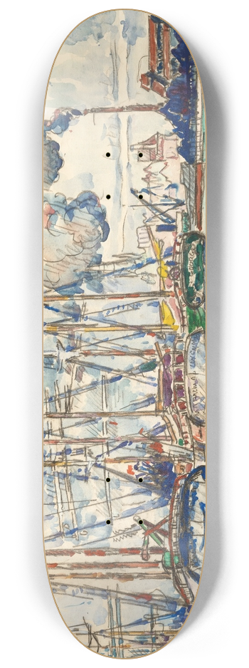 Paul Signac - Saint-Servan 8.25 inch art skate deck