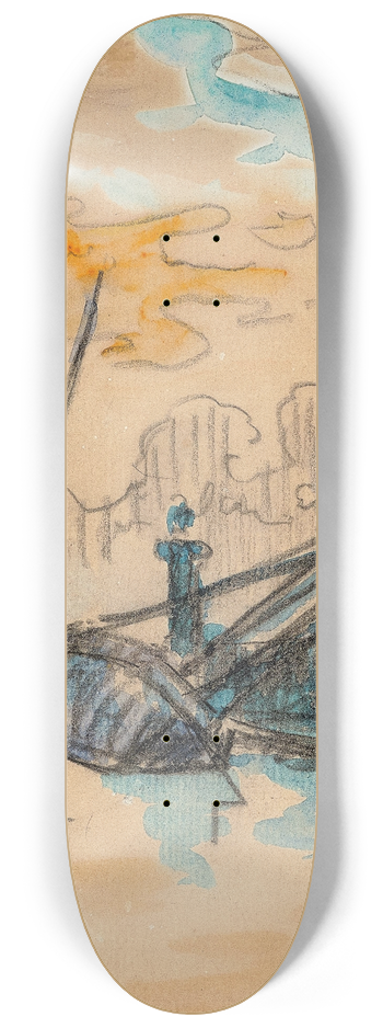 Paul Signac - Saint-Tropez La jete 8.25 inch art skate deck