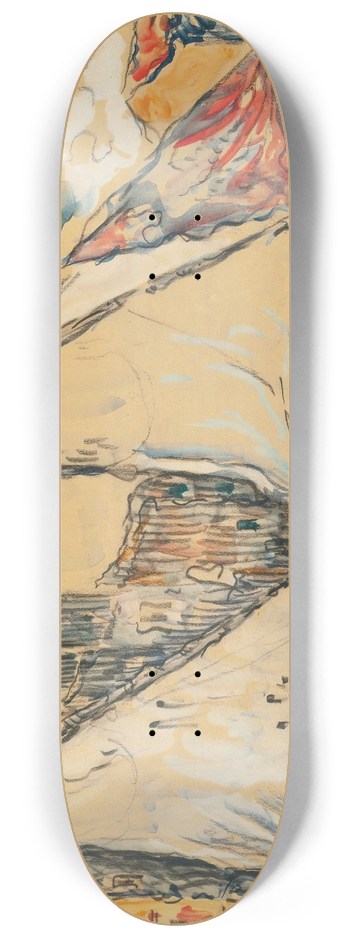 Paul Signac - Saint-Tropez, Voiles Au Sec 8.25 inch art skate deck