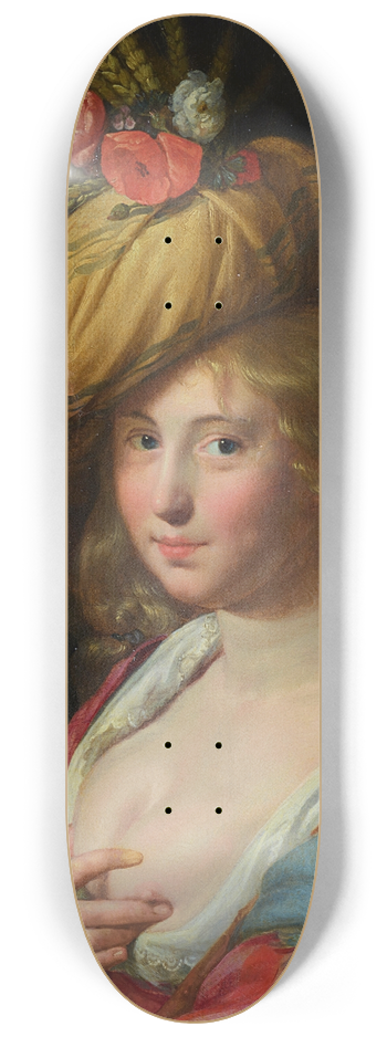 Paulus Moreelse - A shepherdess 8.25 inch art skate deck