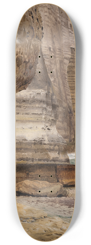 Johann Wilhelm Schirmer - Felskste bei Etretat 8.25 inch art skate deck