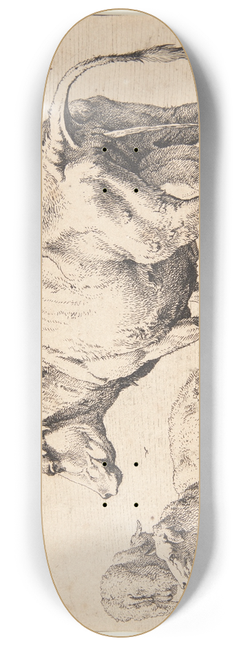 Paulus Potter - En pissende ko 8.25 inch art skate deck