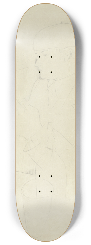 Amedeo Modigliani - Portrait of Vallin 8.25 inch art skate deck
