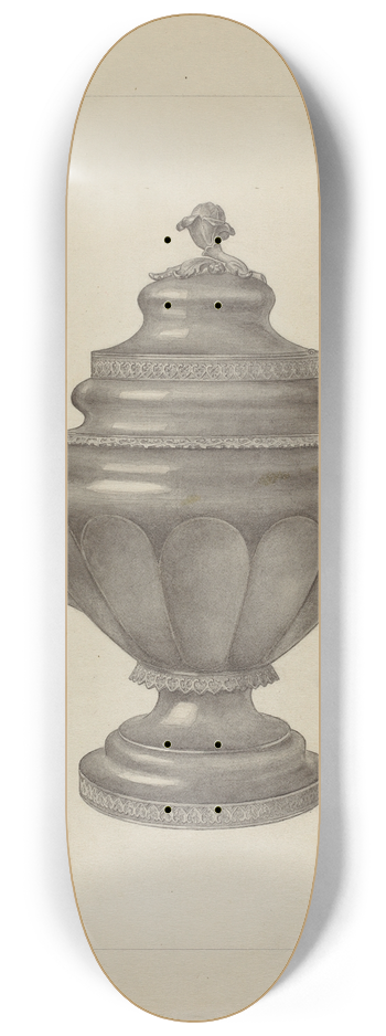 Paul Ward - Silver Teapot 8.25 inch art skate deck