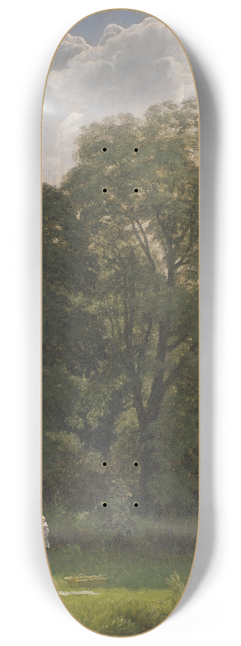 P. C. Skovgaard - Bleaching Linen in a Clearing 8.25 inch art skate deck