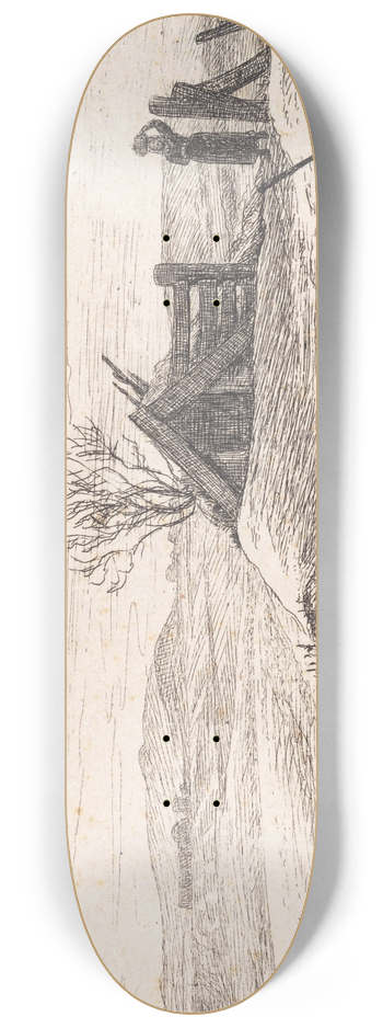 P. C. Skovgaard - Vinterlandskab ved Vejby 8.25 inch art skate deck
