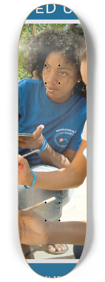 Peace Corps - World Aids Day 2007 IAP-Version3 8.25 inch art skate deck