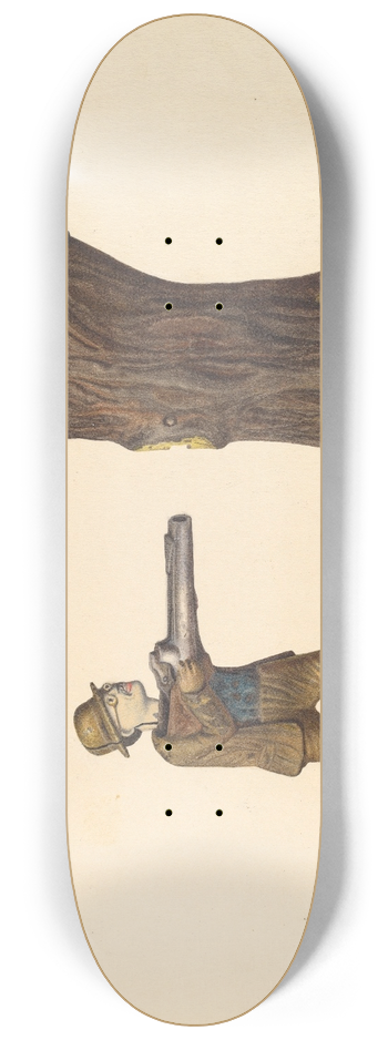 Pearl Torell - Toy Bank  Teddy and the Bear 8.25 inch art skate deck