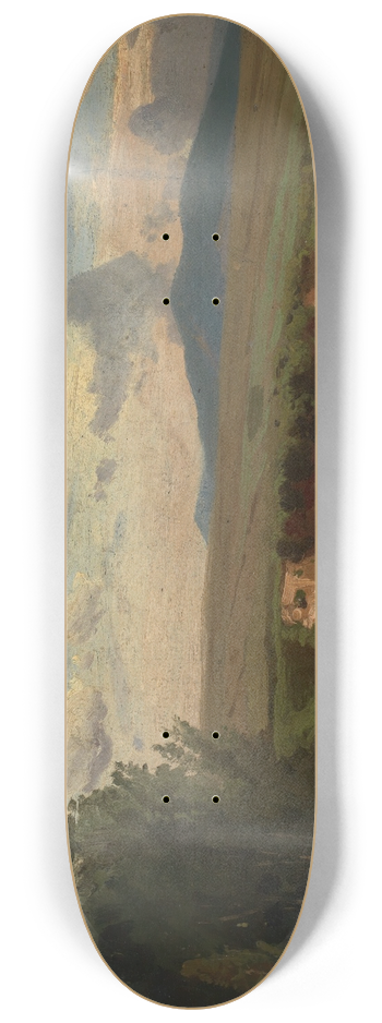 Johann Wilhelm Schirmer - Sdfranzsische Landschaft mit kahler Bschung 8.25 inch art skate deck