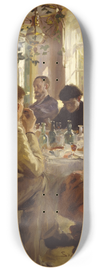 Peder Severin Kryer - Artists luncheon at Brndums Hotel 8.25 inch art skate deck