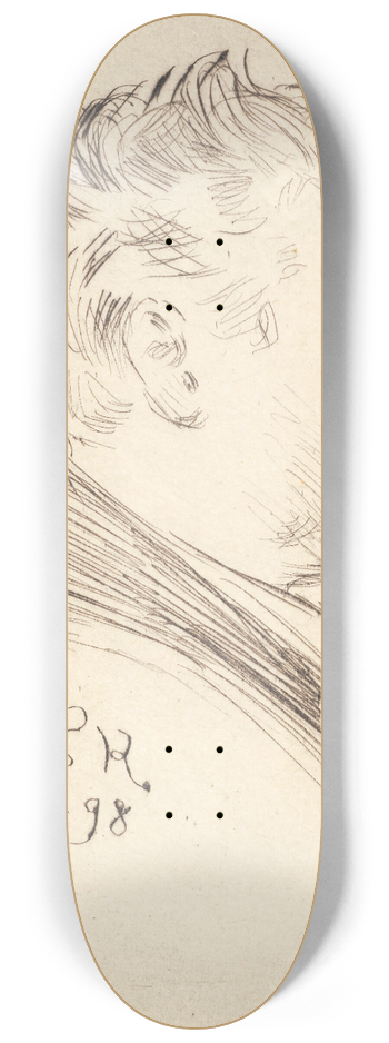 Peder Severin Kryer - Portrt af Carl Locher, profil 8.25 inch art skate deck