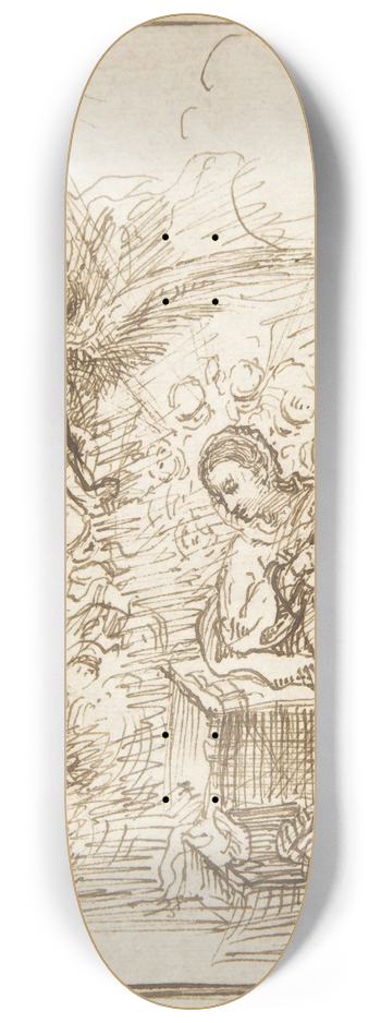 Pedro Duque y Cornejo - The Annunciation 8.25 inch art skate deck