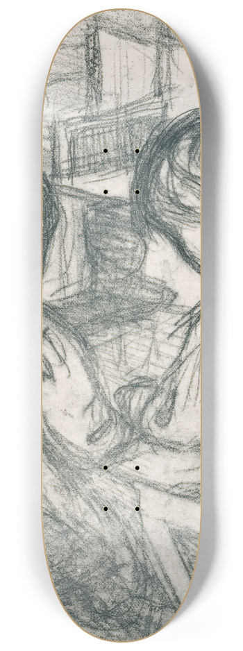 Pekka Halonen - Girls by the Fireplace 8.25 inch art skate deck