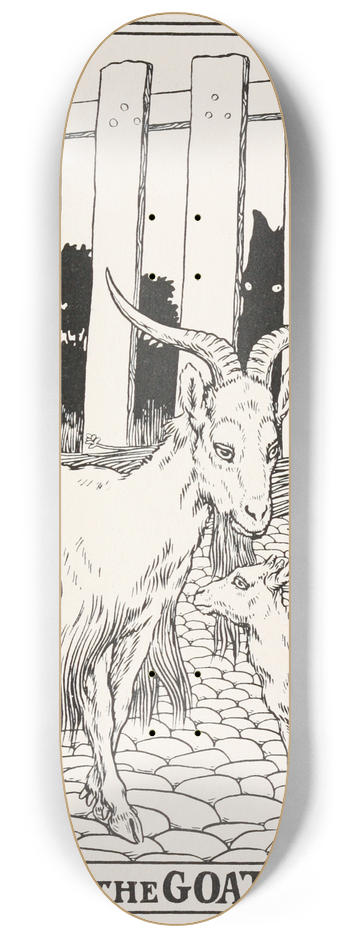 Percy J. Billinghurst - The Wolf, the Goat, and the Kid 8.25 inch art skate deck