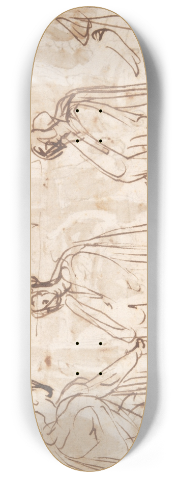 Perino Del Vaga - Heavily draped figures 8.25 inch art skate deck