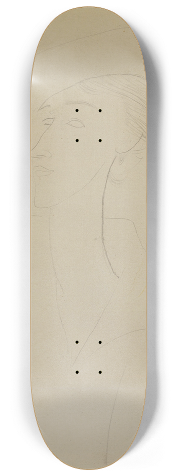 Amedeo Modigliani - Untitled (Portrait of Madame Zborowska) 8.25 inch art skate deck