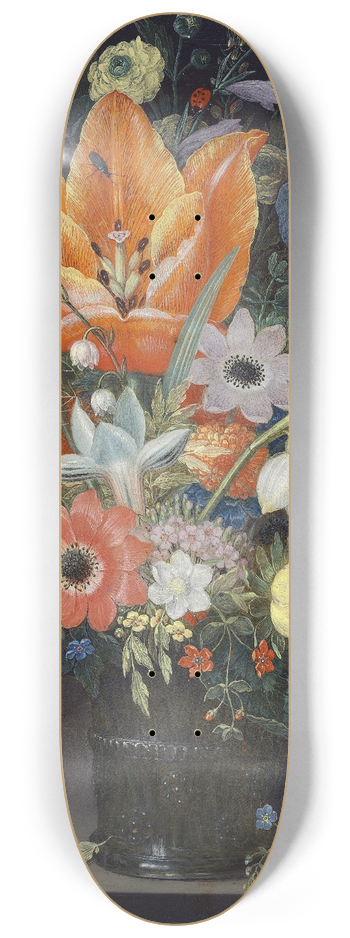 Peter Binoit - Still Life with Iris 8.25 inch art skate deck