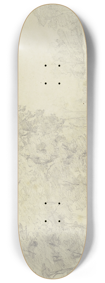 Peter Burnitz - Tree landscape 8.25 inch art skate deck