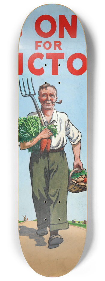 Peter Fraser - Dig on for Victory 8.25 inch art skate deck