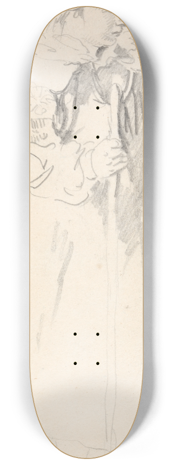 Peter La Cave - Boy in a Smock 8.25 inch art skate deck